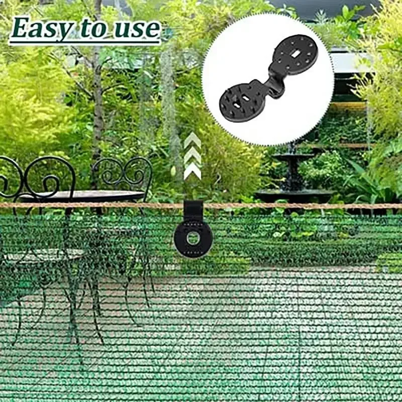 50pcs Shade Cloth Clips Shade Fabric Clamps Grommets for Net Mesh Cover Sunblock Fabric In Garden Backyard Greenhouse Wholesale