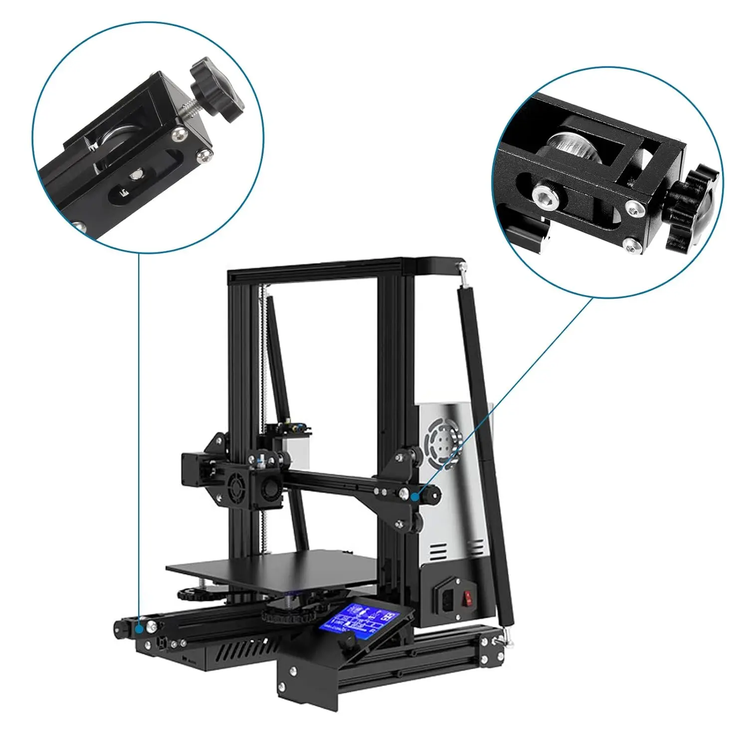 3D-Drucker 2020/2040 X- und Y-Achsen-Spannvorrichtung, Riemenspanner, Riemenspanner für Ender-3/3S/Pro/V2/CR-10/10S/10S Pro 3D-Drucker – Detail 5