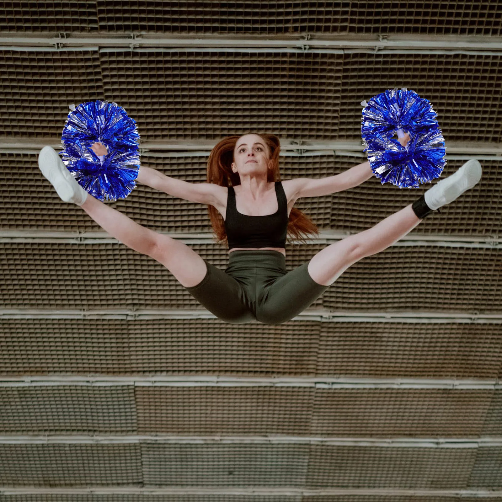 

4Pcs Cheerleading Pom Poms High Quality Reusable Portable Props for Outdoor Sports Meeting Dance Competition