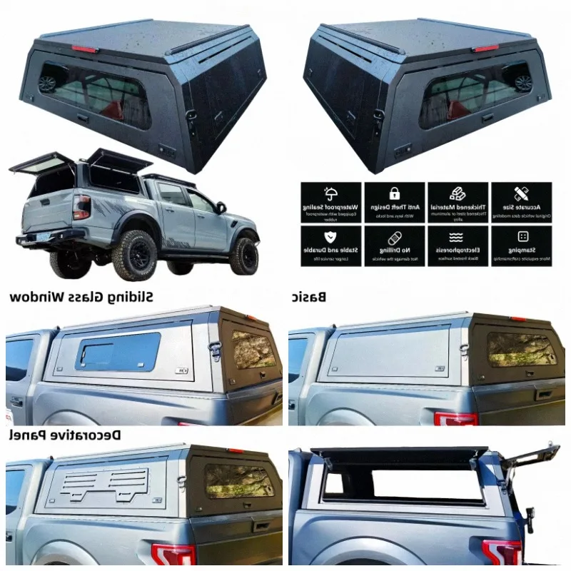 Pickup Tub Bed Cap Camper Shell Truck Topper Aluminium Hardtop Canopy for 2011 2013 Ranger Px Single Dual Cab