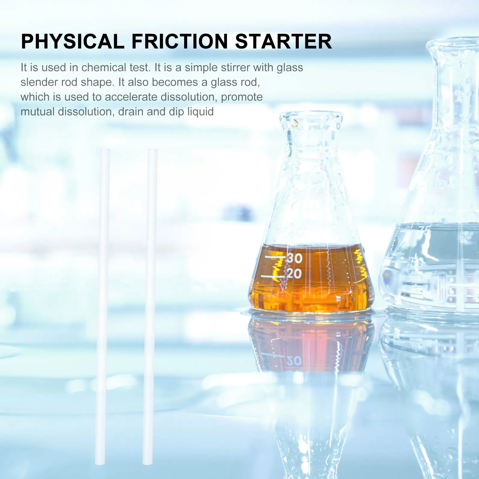 

Friction Electrification Experiment Tool Glass Static Supply Physical Lab Equipment Teaching Aid Junior High Electrostatic
