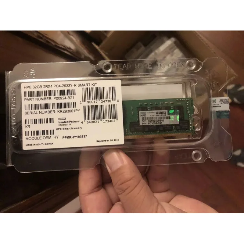 For HP P00924-B21 32GB 2RX4 DDR4 PC4-2933Y ECC REG RDIMM Server RAM P06189-001 P03052-091 for HPE Gen10 Servers