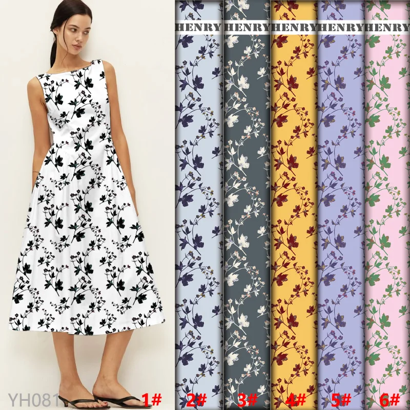 

New design Polyester Floral Printed Fabric - Vibrant Pattern Fashion Material for Dresses, Curtains, DIY