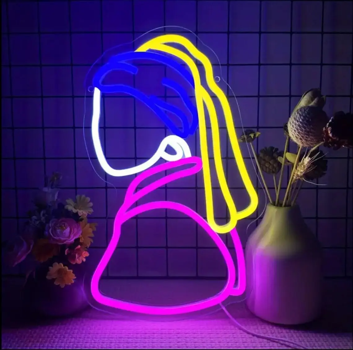 

Неоновая вывеска Pearl Girl, настенный светильник, светодиодный светильник с питанием от USB для бара, вечеринки, игровой комнаты, спальни, украшение, неоновая вывеска на заказ, подарок