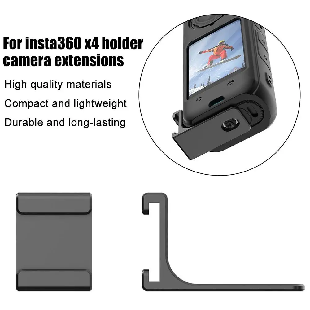 For Insta360 X4 Holder Camera Extensions For X4 Landscape Lateral Shooting Bracket Aluminum Alloy Camera Holder E9o8