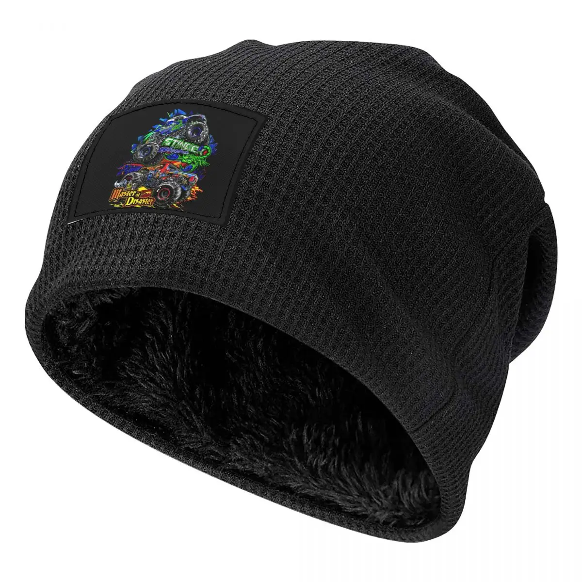 Classic Monster Jam Truck Pattern Unisex Adult Beanies Caps Fleece-Lined Bonnet Hat Warm Fashion Autumn Winter Skullies Hats