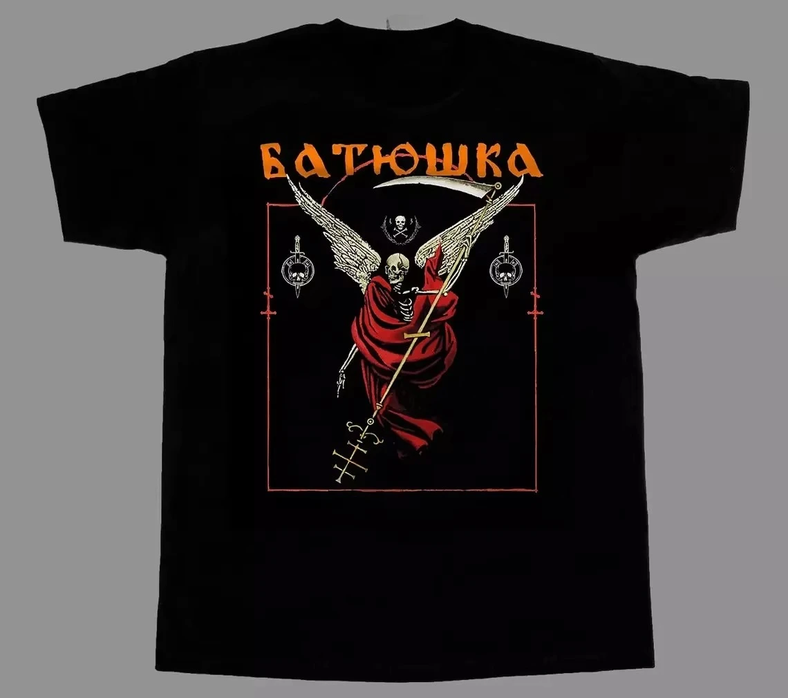 

Batushka T-Shirt Vintage Spirit Healing Metal Music Shirt Unisex T-Shirt Summer New Men's and Women's T-Shirt