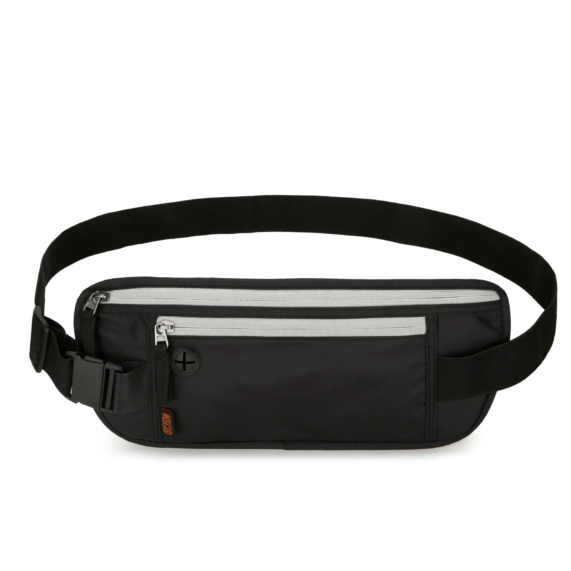 Travel Fanny Pack Money Belt RFID Blocking Sports Waist Bag Fanny Pack Hidden Wallet Zip Waterproof Running Waist Bag