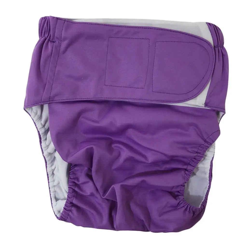 Reusable Adult Cloth Diapers Pants Washable One Size Incontinence Aid