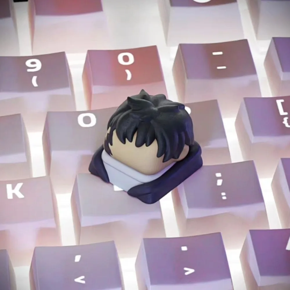 Anime Comic Keycaps, Highly Replicating Anime Characters, Keyboard Decorations, Compatible with Cross Shafts