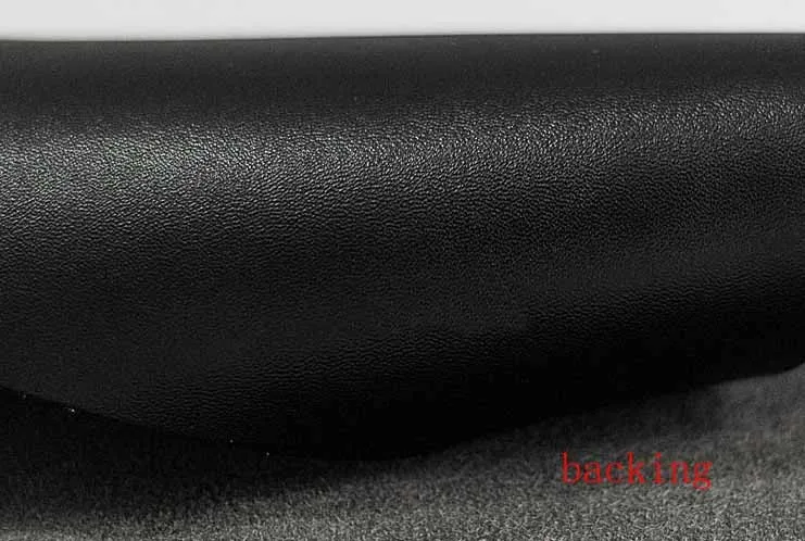 0.7mm Thickness Black Super Fiber Napa Texture Car Seat/Sofa/Bag Leather Material