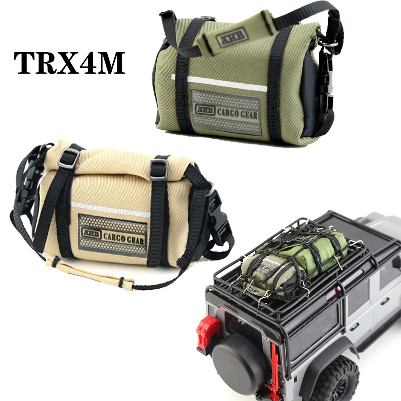 TRX4M Climbing Car Simulated Luggage Headlight Travel Bag Garnish for 1/18 RC Crawler Car Traxxas SCX24 TRX4-M Defender Bronco