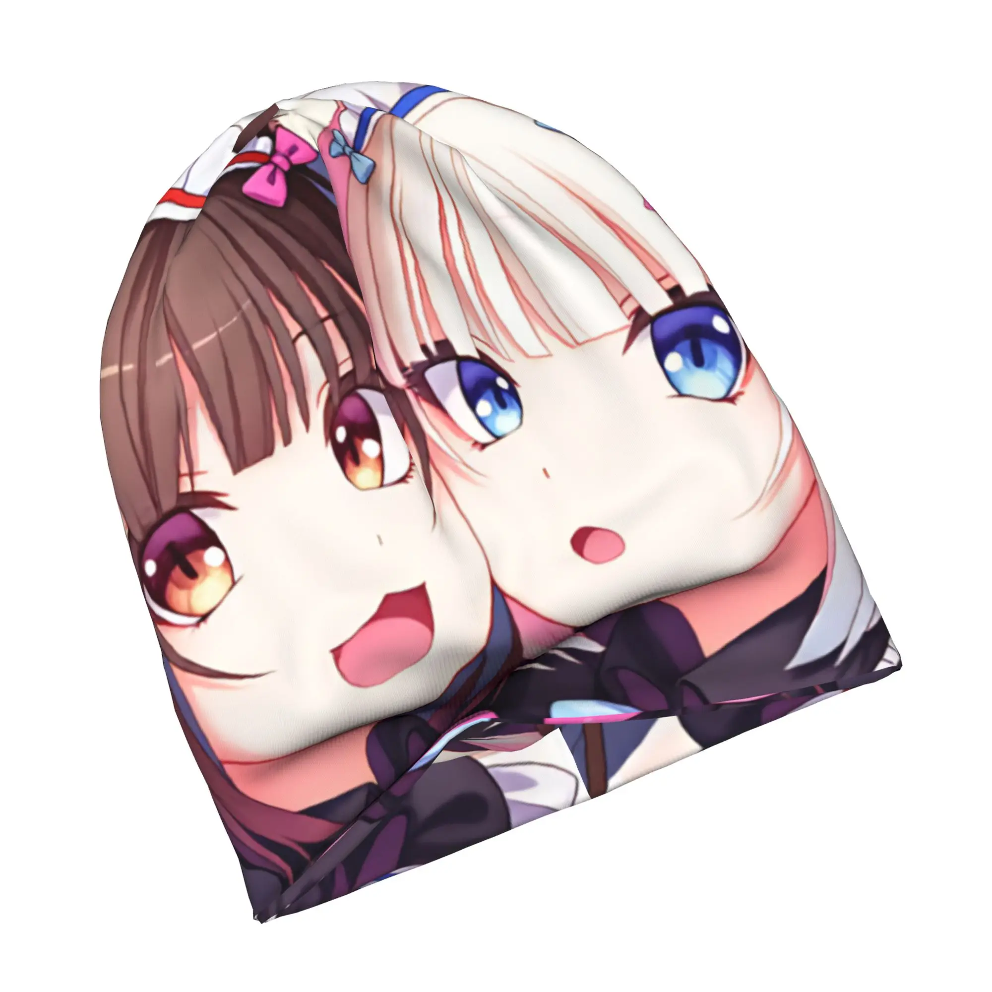 Rem Emilia R-Re:Z-ZERO Anime Bonnet Hats Cool Knitted Hat For Warm Winter Starting Life in Anothers Worlds Skullies Beanies Caps