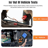 NEW-KONNWEI KW218 Car Battery Tester 6V 12V Car Motorcycle Truck System Analyzer 2000CCA Charging Cranking Test Tool PK KW650