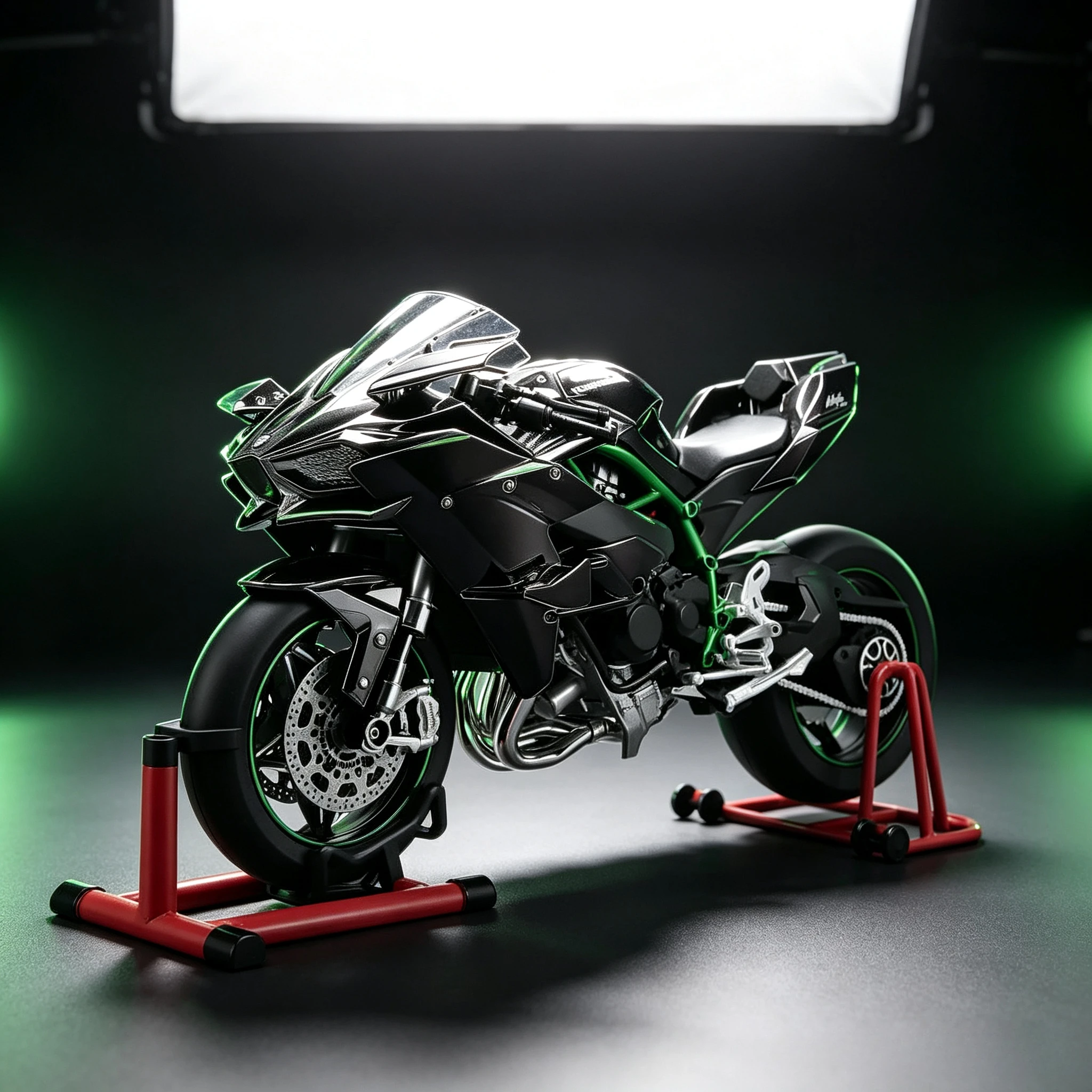 Spray 1:6 H2 combustion exhaust Alloy Motorcycle Model Toy Vehicle Collection Sound and Light Off Road Autocycle Toys Car