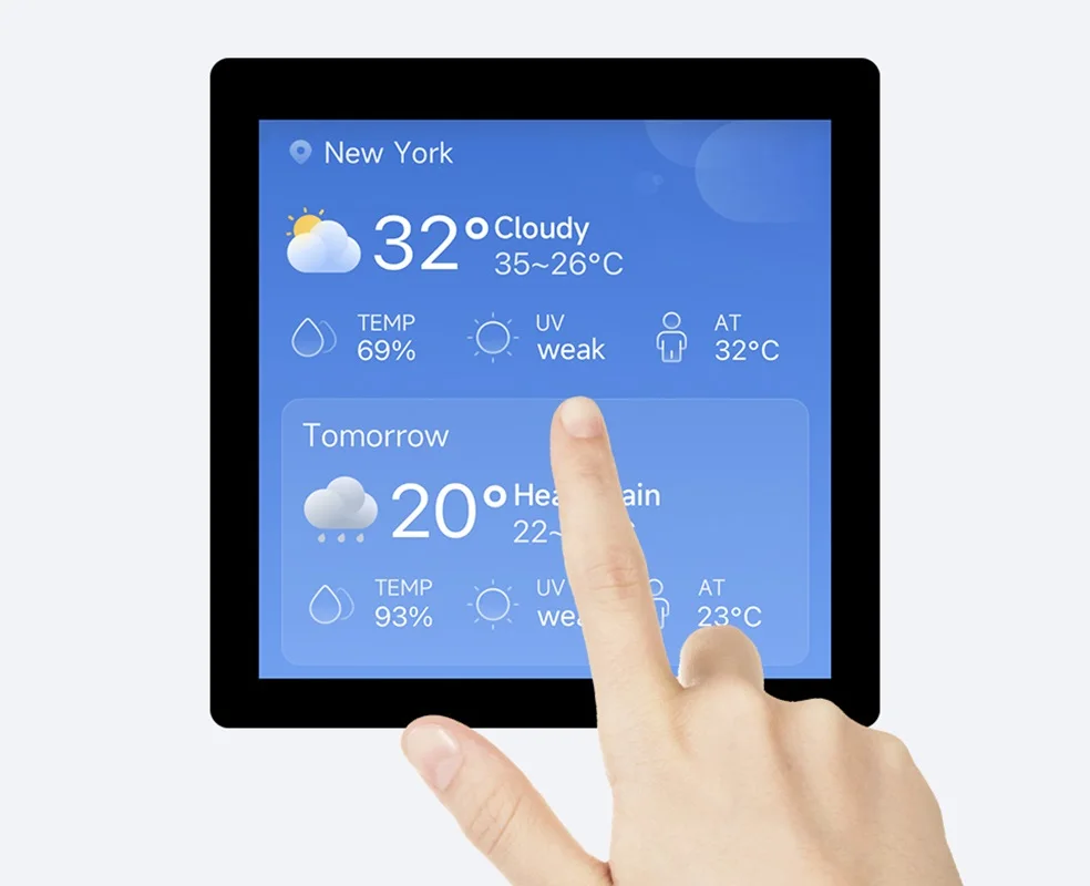 ESP32-S3 4Inch Capacitieve Touch Display Ontwikkeling Board, 480 × 480, 5-Punts Touch, 32-Bit Lx7 Dual-Core Processor