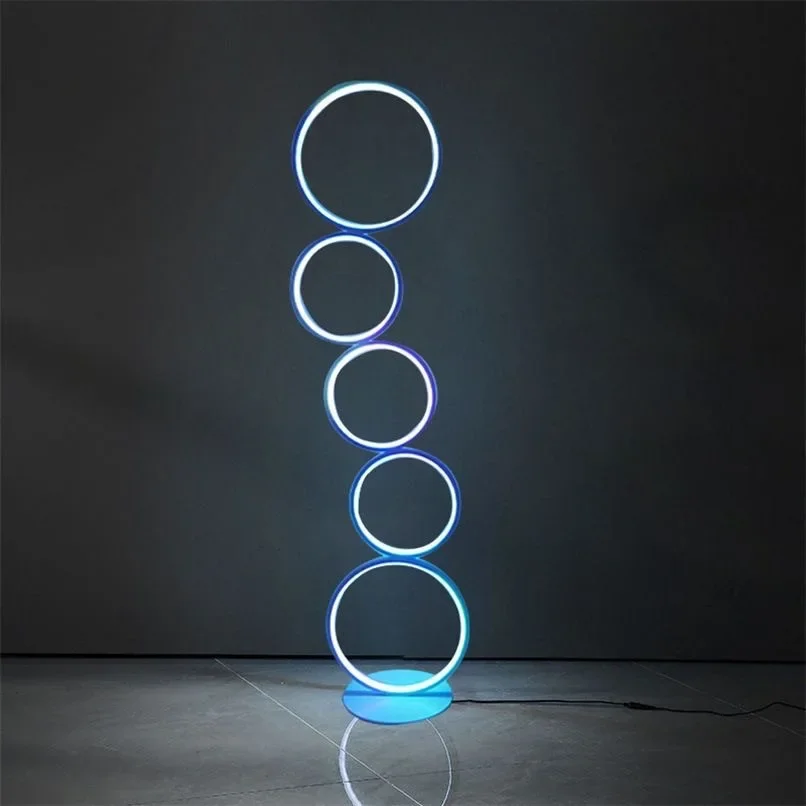 Lampada da terra verticale semplice e moderna