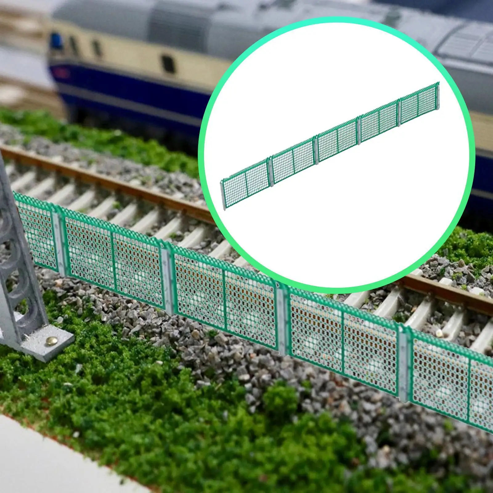 

HO Scale Fence Realistic Scenery Accessory for Model Railroad Model Building