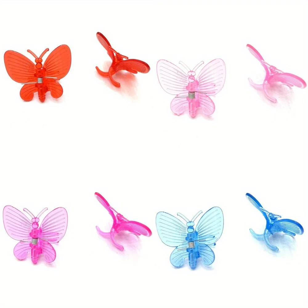 30pcs Colorful Orchid Clips Butterfly Clamps Garden Plants Vine Climbing Fixed Support Plastic Ornamental Clips Bonsai Decor Mix