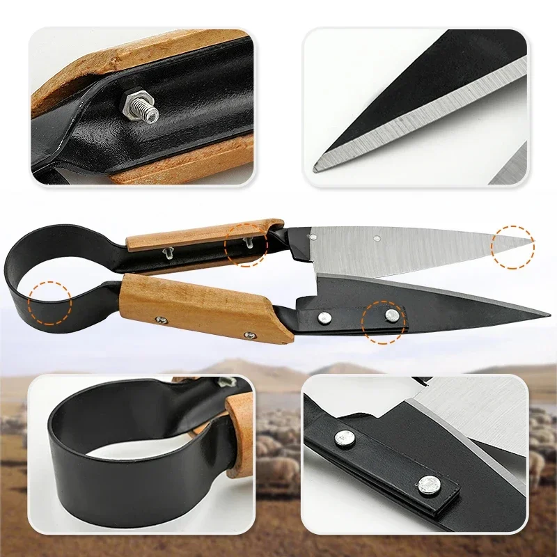 2025 رائجة البيع 13 بوصة مريح الثقيلة البصل/الأغنام توبياري القص البستنة تشذيب القص الصوف القص شجرة فرع مقص