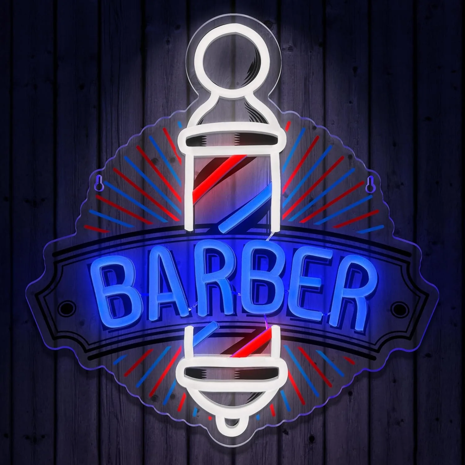 Barber Shop Neon LED Atmosphere Decoration Light USB Powered Dimmable Suitable for Hair Salon Indoor wall A billboard Decoration