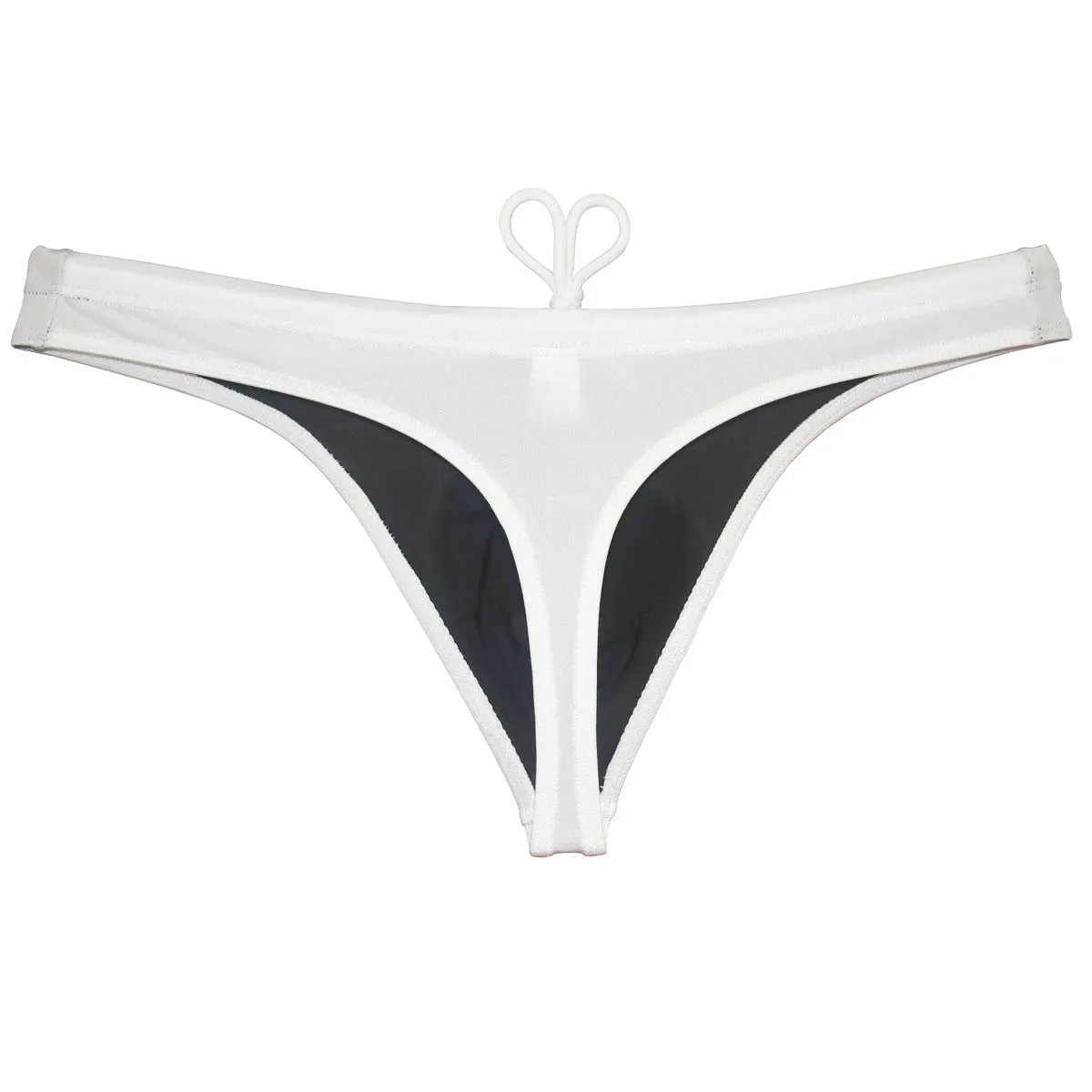 3PACK Cheeky Swim Thong Men's Swimwear Enhancing Pouch Drawstring Lined Soft Smooth Beach Trunks Swimsuit Board Surfing Elastic