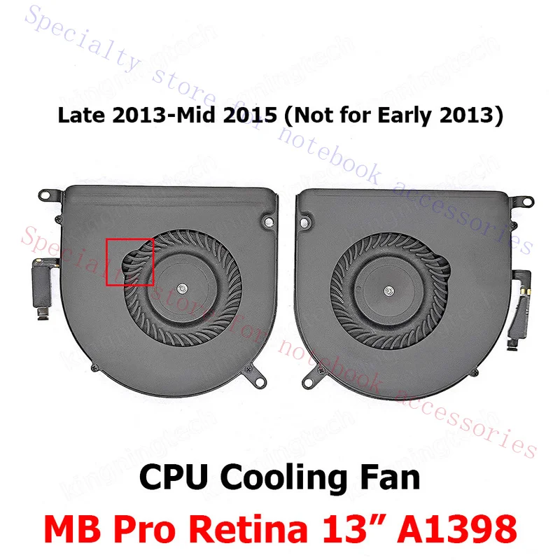 TTT+ Original Cooler For MacBook Pro Retina 15 A1398 Cooling Fan Late 2013 2014 2015