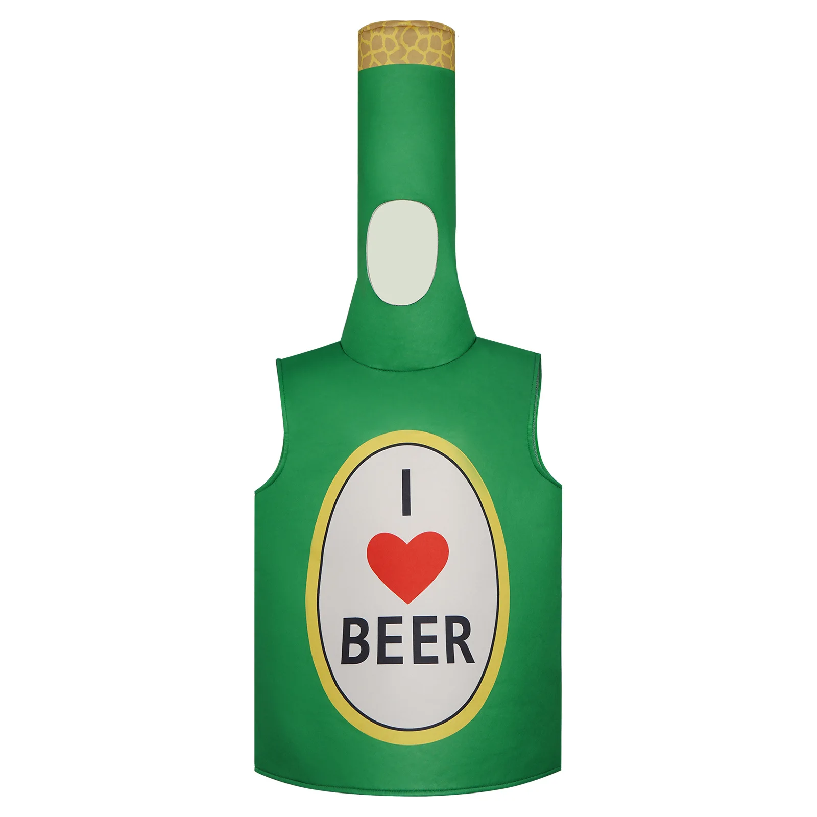 Funny cosplay Adult Beer Costume Unisex Whisky Rum Bottle Beer Bottle Jumpsuits Halloween carnival dress up party Beer Festival