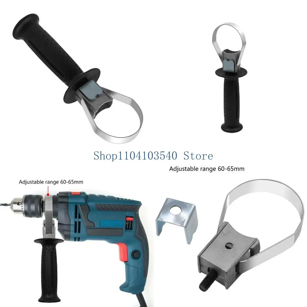 

02DC Hammerss Drill Plastic Handle Adjust 60-65mm Clamping Ranges for Grinder