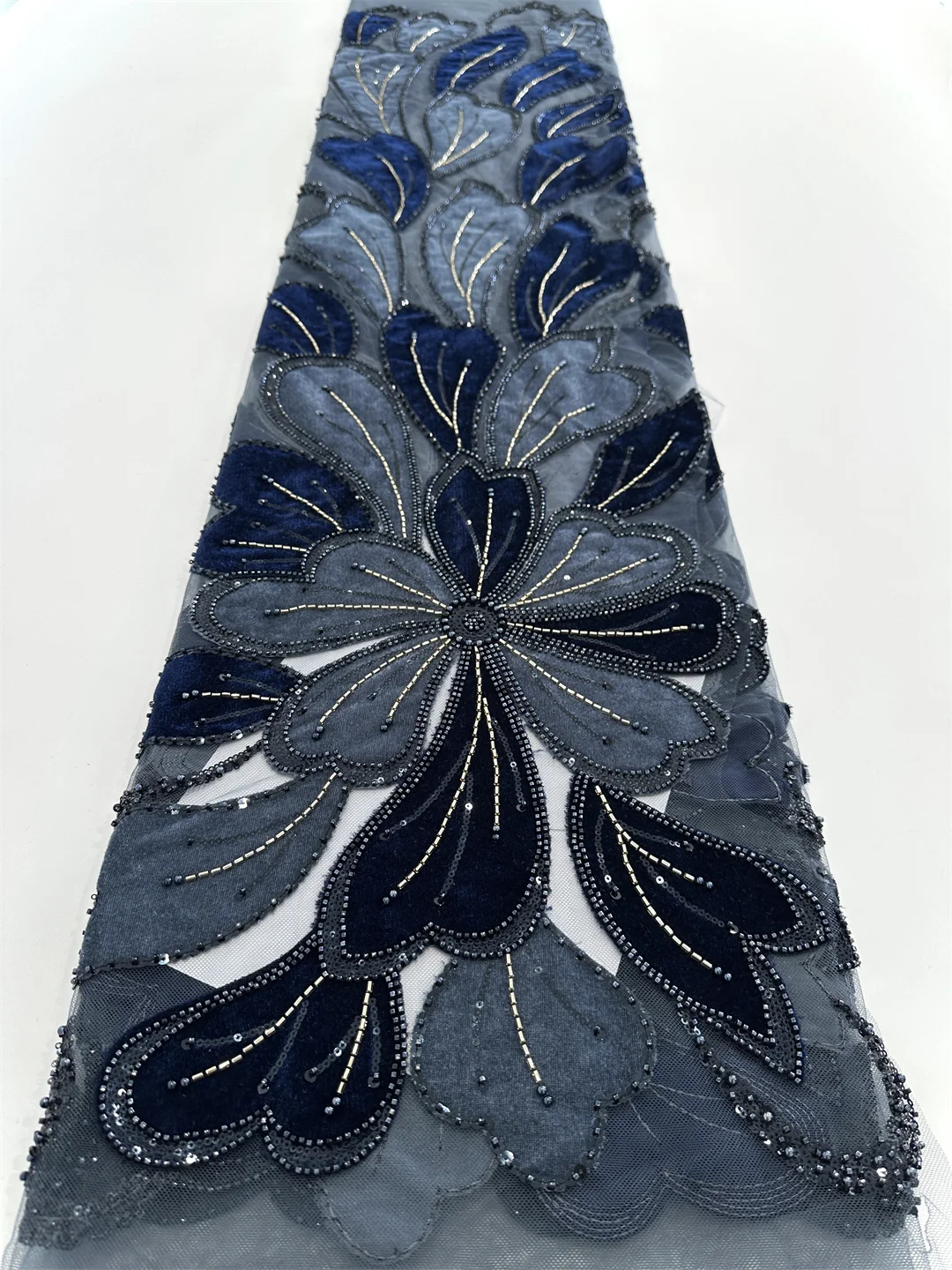 2025, hochwertige afrikanische grüne bestickte Spitzenstoffe, Perlen, französischer Mesh-Netzstoff, Pailletten, Tüllspitze für Hochzeitskleid