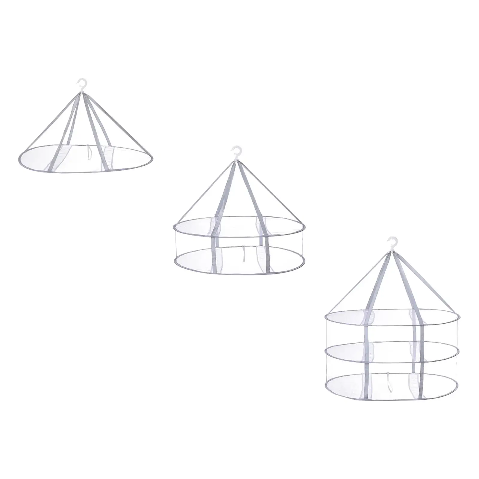 Folding Sweater Drying Rack Mesh Steel Wire Laundry Hanging Net for Indoor Clothes Air Dry Stackable Space Saver