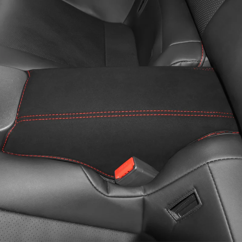 

Car Armrest Mat Rear Seat Arm Rest Storage Box Protection Cover Pad For Subaru BRZ Toyota GR86 Suede Leather Car Styling