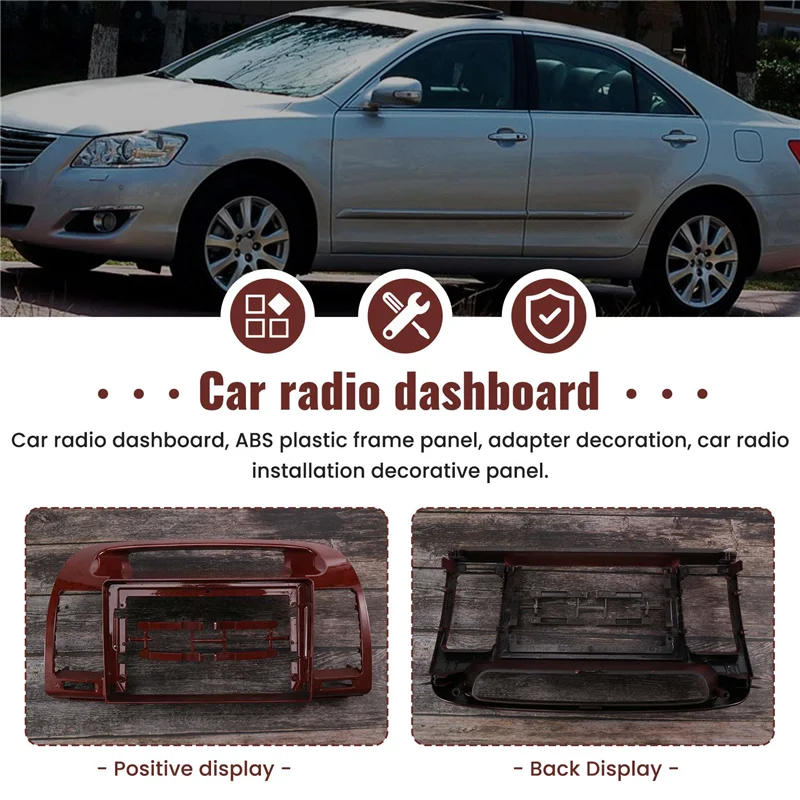 

AA-9-дюймовый 2Din автомобильный радиоприборная панель для Toyota Camry 5 2001-2006, стерео панель для крепления автомобильной панели, двойная Din CD DVD рамка