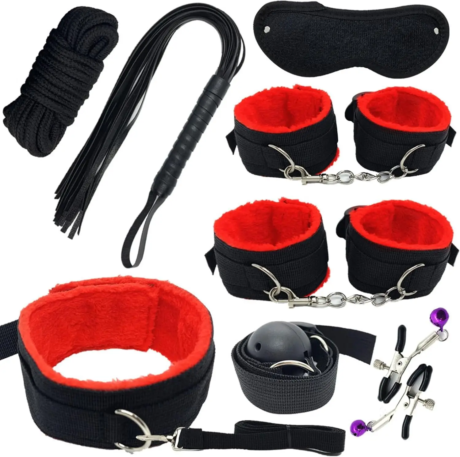 

Sex Tie Downs Under Mattress for King Bed Restraints Kit for Couples Bondage Restraints Set Leg Spreader Bar Blindfold