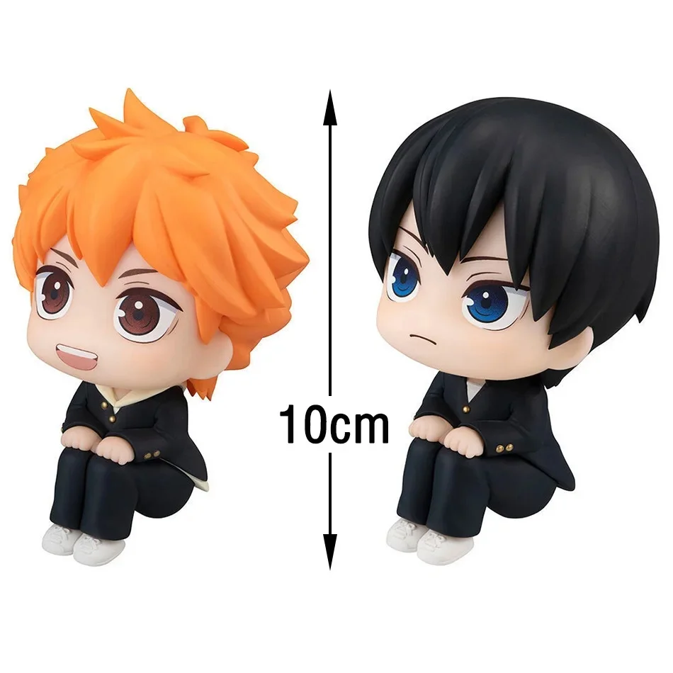 10cm Anime-Figur Hinata Shoyo Tobio Kageyama 2er-Set Actionfigur Spielzeugauto Kawaii Dekoration PVC-Modell Kindergeschenk