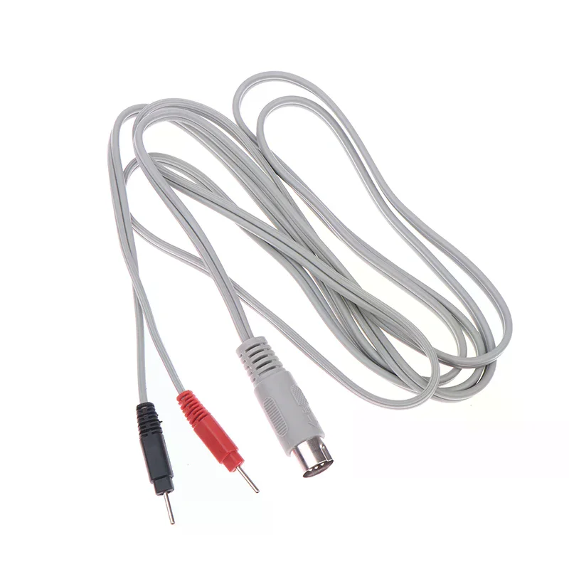 2m 5p Massage Machine Electrode Wires Plug Cable Red Black for Tens Massager Therapeutic Accessory