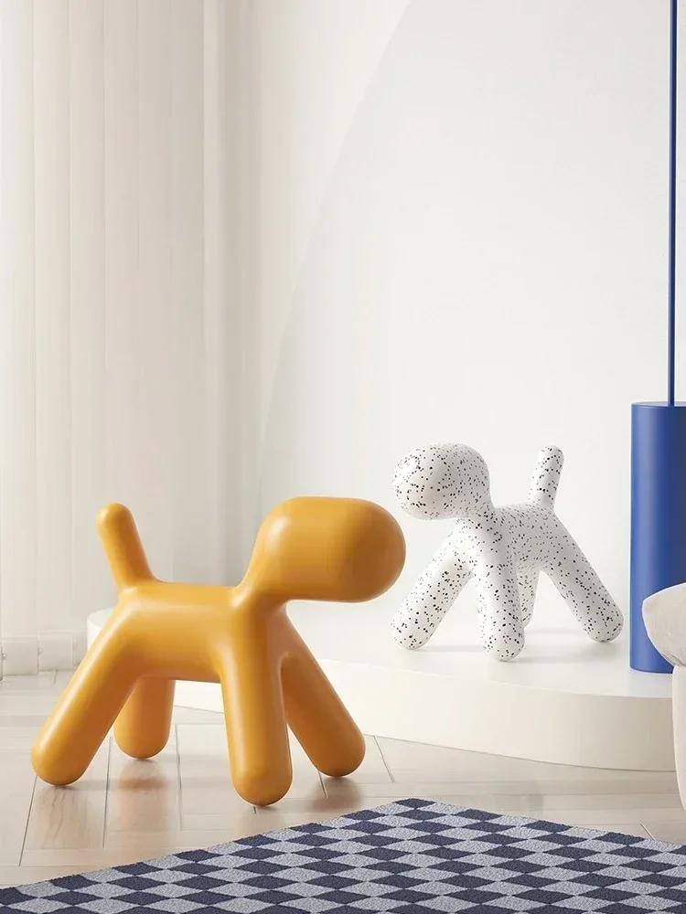 Balloon dog shape kindergarten stool simple household living room cartoon chair size