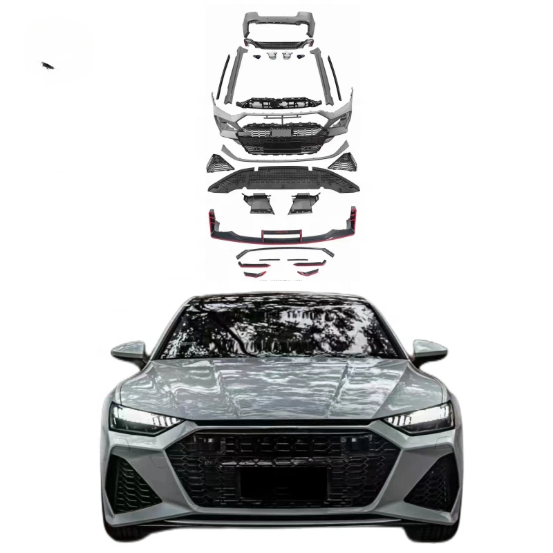 

Wholesale BODYKIT For 2019-2021+ A7 S7 upgrade RS7 Front bumpers Rear bumpers grille side skirt rear lips rear tips