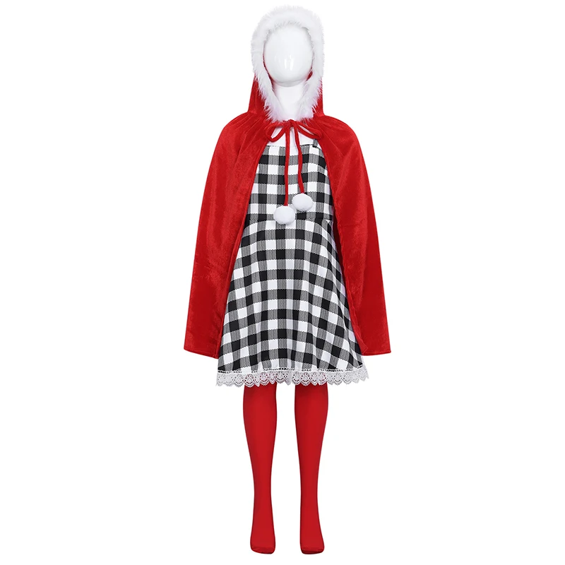 2026 أنيمي السنة الجديدة حفلة الزي سانتا كلوز عيد الميلاد فستان بتصميم حالم حتى سيندي لو الفتيات عيد الميلاد زي #4