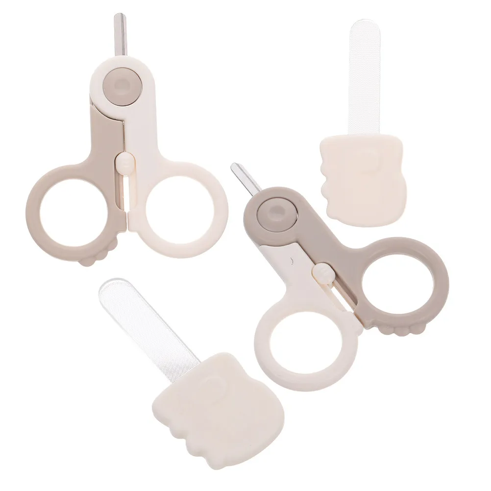 1Set Baby Nail Safety Scissor Trimmer Kit Newborn Infant Fingernail Grooming Set Toddler Nail File Tool Baby Essentials