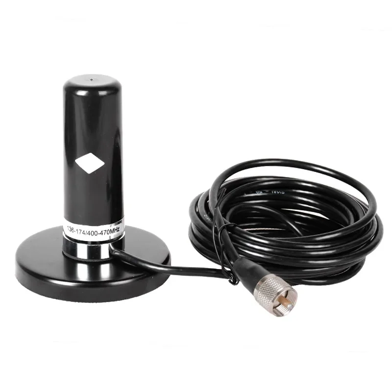 

Small steel cannon 9CM car mounted radio intercom antenna UV dual segment antenna gain seedling suction cup/feeder antenna