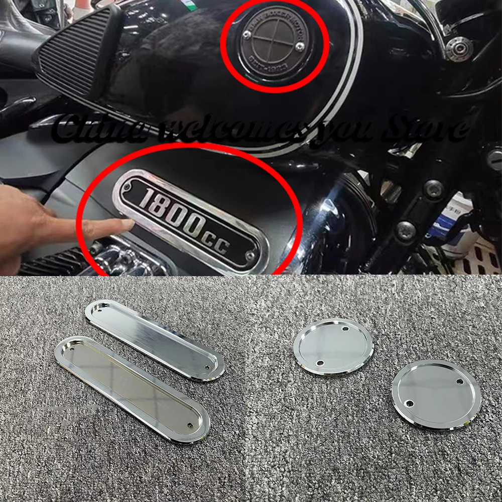 

R18 Motorcycle Ornamental Cover Engine Name Plate Accessories Side Mark For BMW R18 R18 B Classic