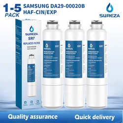 DA29 00020B Water Filter Replacement for Samsung Refrigerator Water Filter DA29-00020B DA29-00020A/B HAF-CIN/EXP 46-9101,1-5PACK