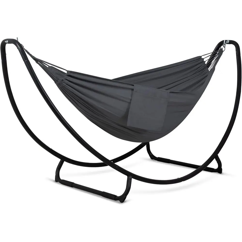 

Hammocks or Outside with Stand, Porch Hammock and Stand, 475 lbs capacity, Patent Pending, Gray