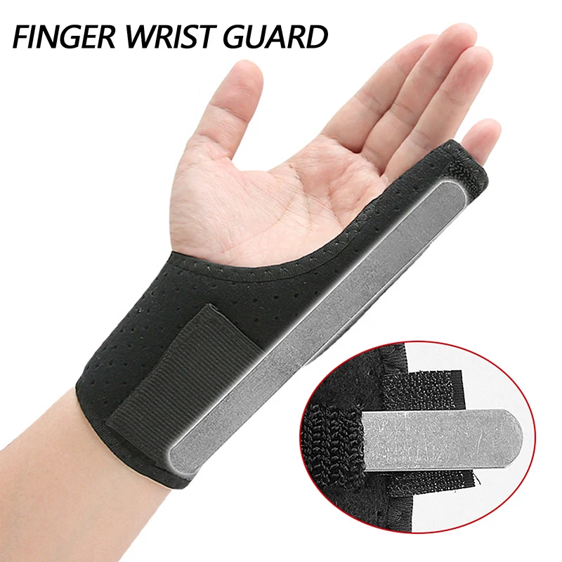 

Finger Clamp Little Finger Strap Fingers Aluminum Plate Supported Tendon Sheath Gloves Protective Little Finger Wrist Guard