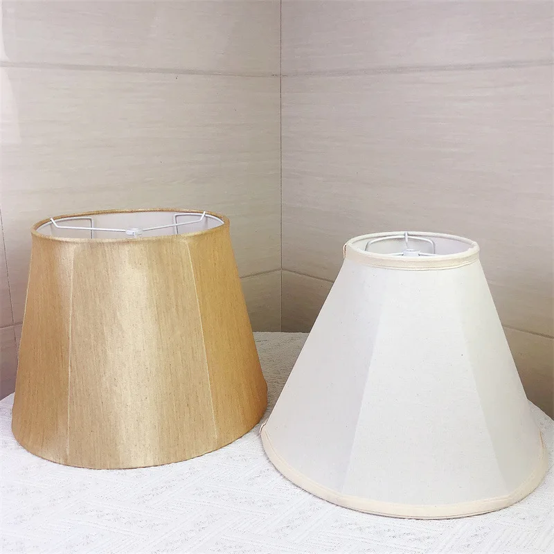 

Foldable Table Lamp Shade 25cm 50w Max E27 American KD Drum Lampshade with Iron Fabric desk LampShade decoration for bedroom