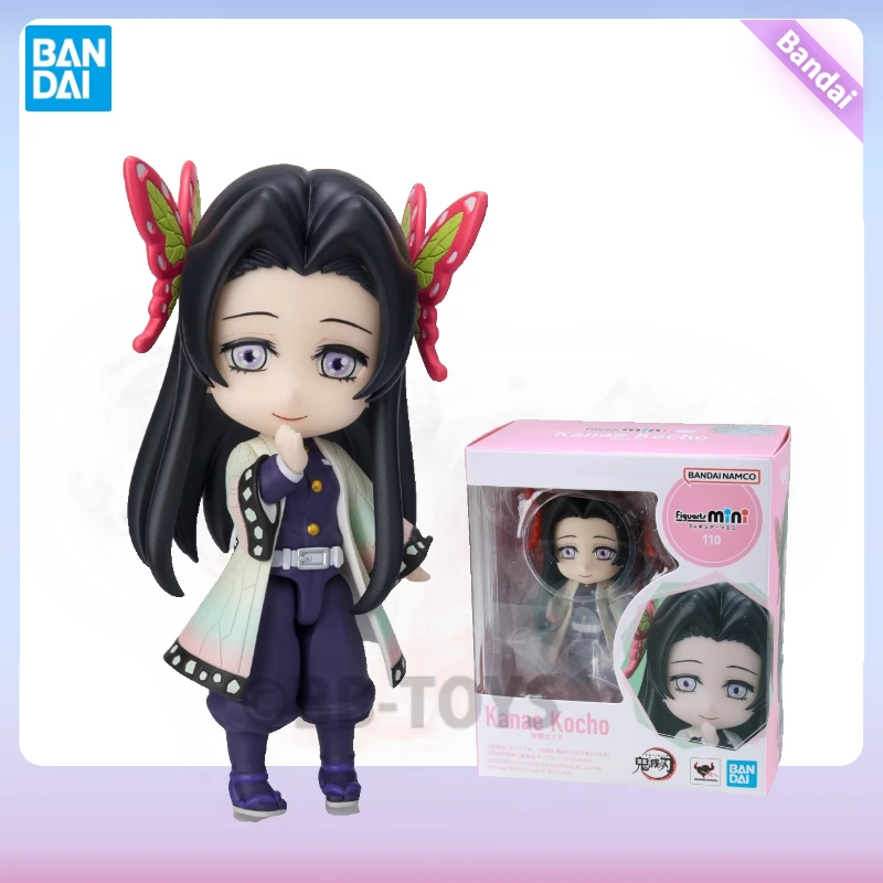 Bandai Genuine 9Cm Kochou Kanae Action  Figuarts mini Demon Slayer Anime Figure Toys For Kids Gift Collectible Model Ornaments