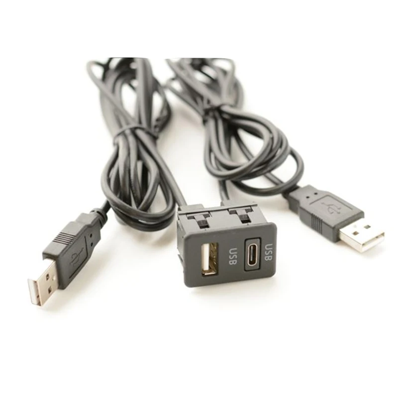 Auto Boot DIY Flush Mount USB Typ-C Auto-Dashboard Verlängerung Kabel Automotive Power Kabel