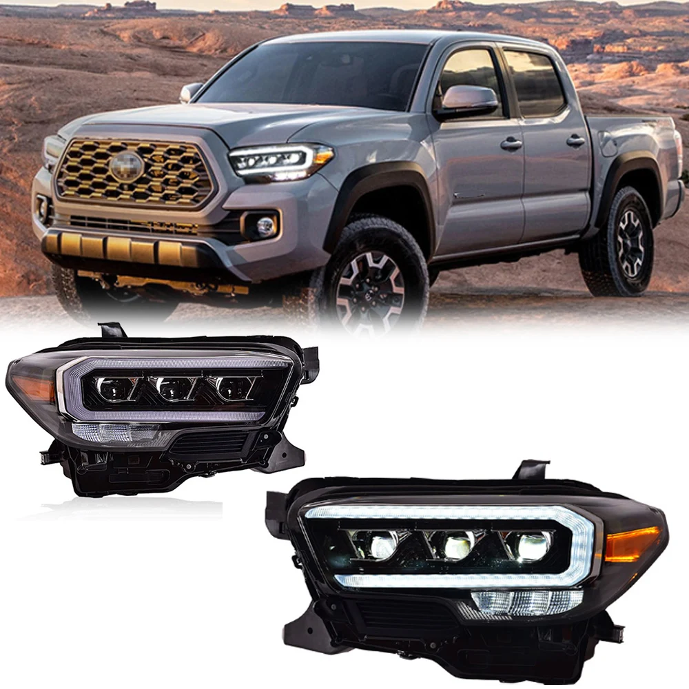 

Styling LED HeadLights For Toyota TACOMA 16-20 New Style Led DRL Car Head Lamp Assembly Signal Accessories Modified Lamp