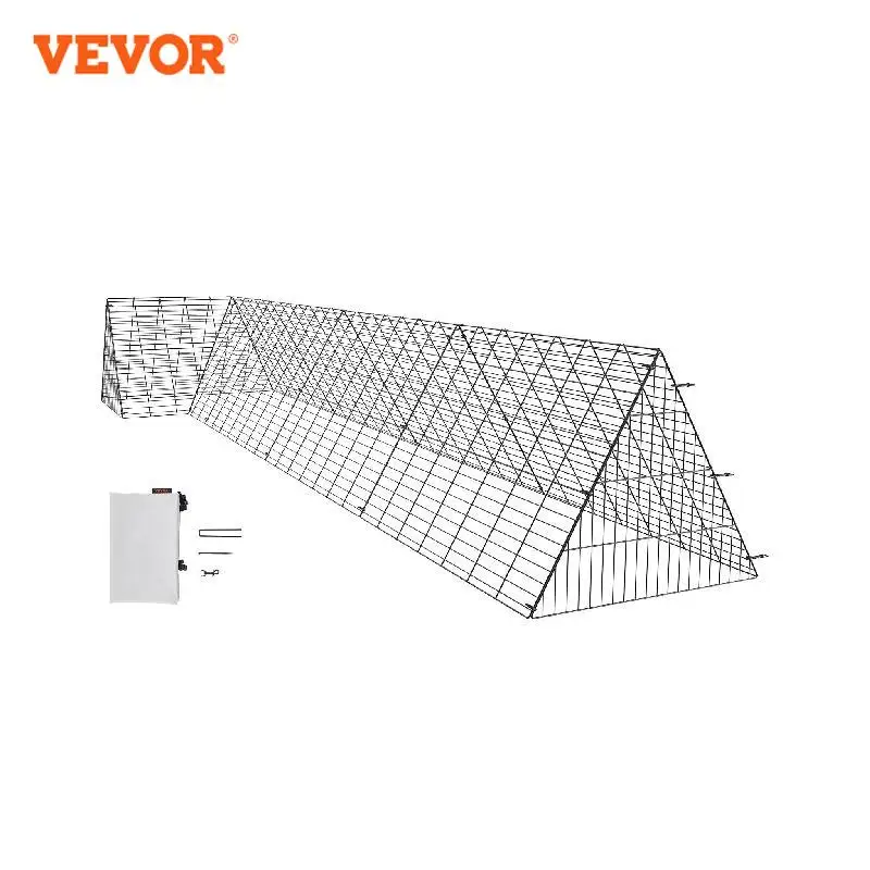 

VEVOR Chicken Tunnels 157.5 x 39.4 x 24.2 in(LxWxH) Chicken Tunnels for Yard Portable Chicken Tunnels for Outside Corner Frames